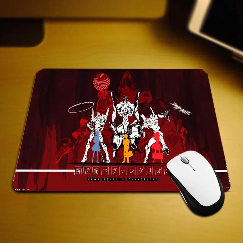 Mairuige NEON GENESIS EVANGELION Anime Mousepad Mini Small Size Unlocked Edge EVA Anime Girls Pc Game Gaming mouse Pads