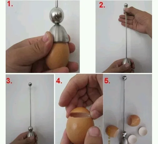 Новые кухонные гаджеты из нержавеющей стали Eggshell Topper открывалка для яиц инструменты для приготовления пищи