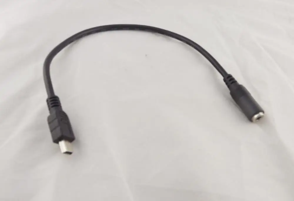 10pcs Mini USB 5 Pin Male To 3 5mm Female AUX Audio Sync Headphone Adapter Cable Cord 30cm