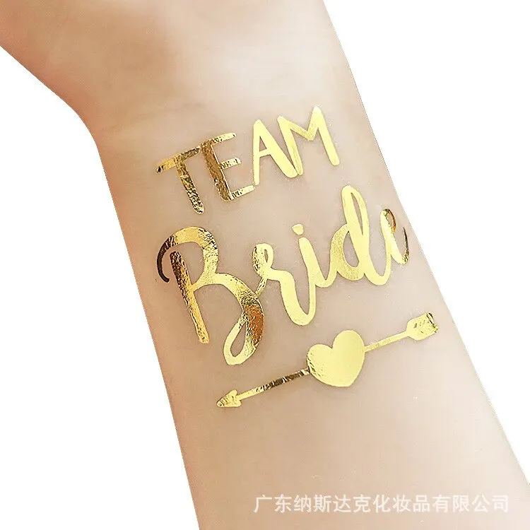 

Sexy Glitter Metal Temporary Tattoo Stickers Women Body Arm Art Gold Metallic Flash Tattoo Girl Chains Fake Tatto Jewel G0510