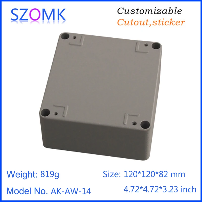 szomk IP66 die cast aluminum waterproof enclosure for electronics aluminum case waterproof equipment junction box (8)