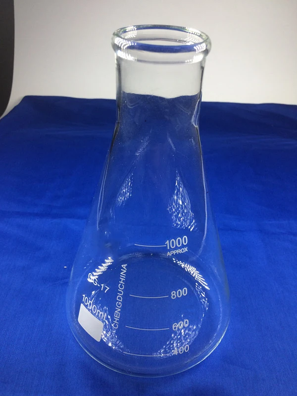 

1000ml,Glass Erlenmeyer Flask,glass conical flask,wide neck ,Laboratory glassware