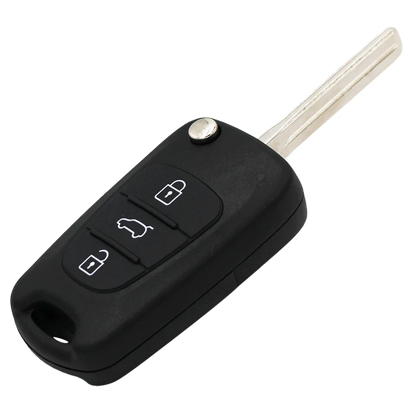 Новая замена 3 кнопки откидная оболочка ключа дистанционного управления чехол умный корпус для ключей от автомобиля Fob для Kia Sorento Sportage Cerato Rio Uncut Blade