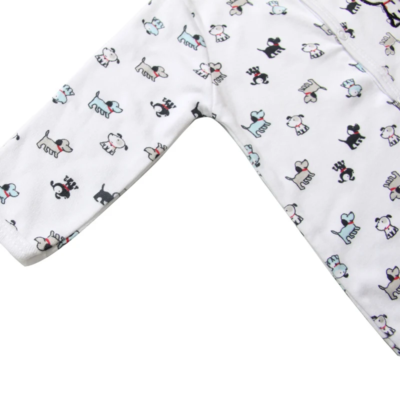 2 Pcslot Baby Romper Long Sleeves 100% Cotton Comfortable Baby Pajamas Cartoon Printed Newborn Baby Boy Girl Clothes (6)