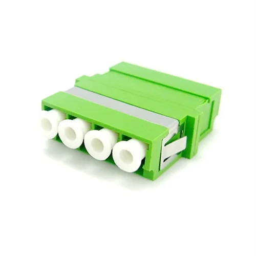 

50pcs/lot LC-APC SM DX Coupler Fiber Adaptor Optical connecter flange single mode LC APC Adapter