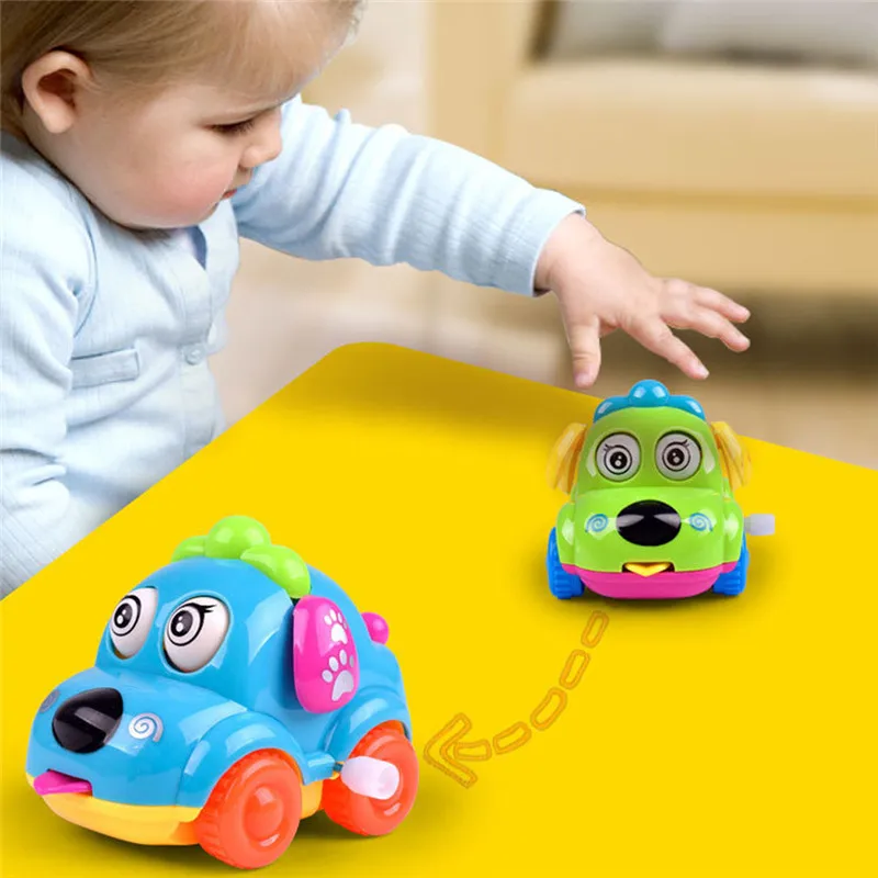 Детская заводная забавная игрушка мультяшный щенок язык Заводной автомобиль Развивающие игрушки детские игрушки образовательные игрушки