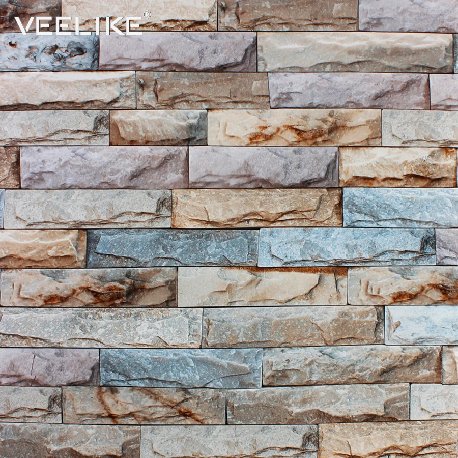 Деревенские винтажные 3D рулонные обои кирпичная стена винил ПВХ Ретро кирпичная стена гостиная обои водостойкие обои для декора спальни