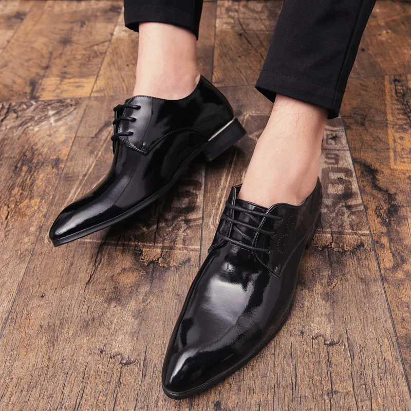

New 2019 Men Shoes Soft Leather Brogues Male Business Shoes Men Casual Shoes Brand Man Footwear A778
