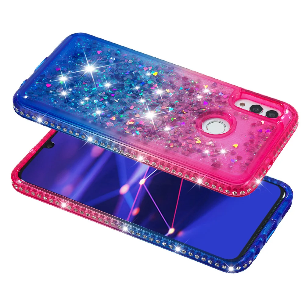 Diamond Glitter Case For Huawei P Smart Plus 2019 Gradient Bling Quicksand Soft Silicone Case for Huawei Honor 10 Lite Cover (4)