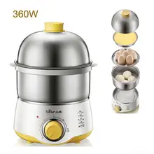 Домашние автоматические котлы для приготовления яиц, двойная плита из нержавеющей стали, кухонная техника для приготовления пищи, отпариватель, 30 минут, ручка синхронизации