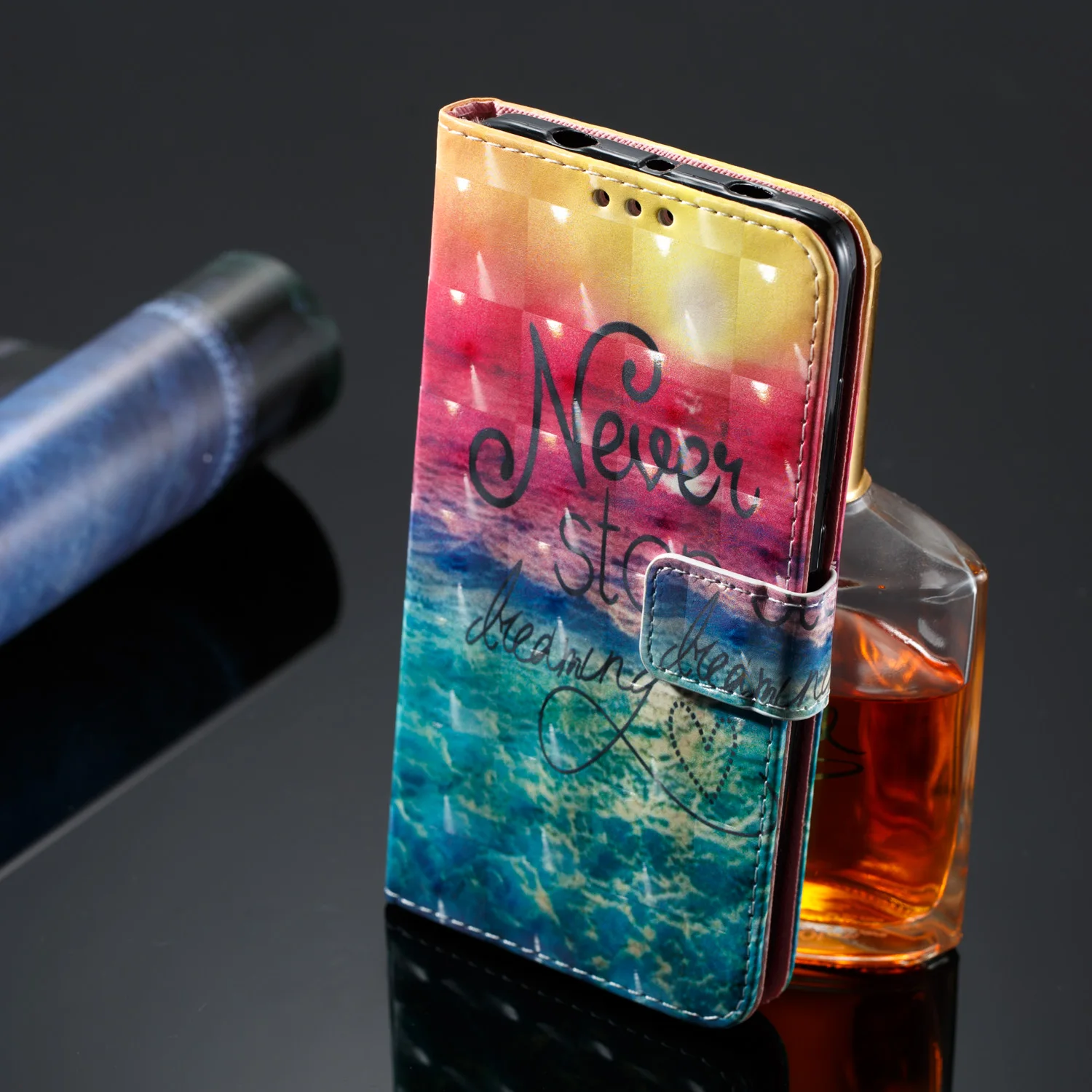 Чехол для Xiaomi Redmi Note 4X Модный чехол с 3D рисунком откидной Чехол-книжка кожаный