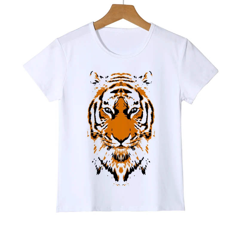 

America Fashion T-shirt Girl Boy Kid Tops 3d T-shirts Brand Tops Tees Shirts Print Tiger baby girl kids clothes T shirt Z33-8