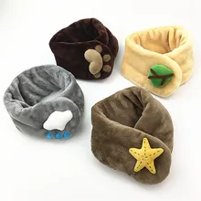 LIHFSI/ г. осенне-зимний плюшевый детский шарф, толстый детский воротник, облако, звезда, борода, теплые детские шарфы с кольцами, милый мягкий детский шарф