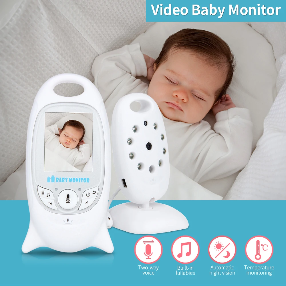 

2.0" Color Video Wireless Baby Monitor VB601 Way Talk Night Vision IR Nanny Babyfoon Baby Camera with Music Temperature