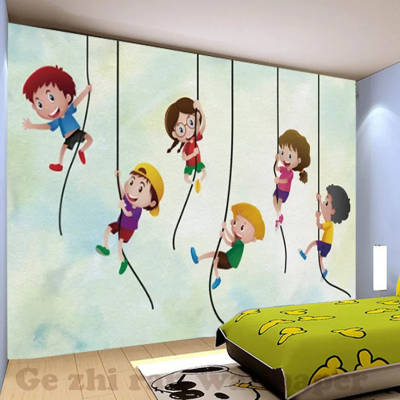 

Custom 3D Mural Wallpaper children Room wall covering Wallpaper 3D Cartoon happy children 3D kid Photo Wallpaper Home Decor