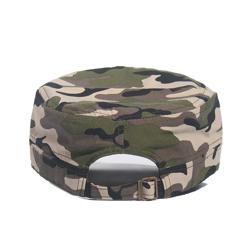 Classic Military Caps Fitted Flat Top Baseball Caps Army Camouflage Sun Hats Outdoor Sports Camping Style