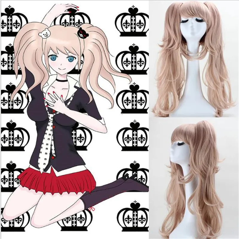 BOOCRE аниме Danganronpa Косплей джунко эношима головной убор парик Костюмы Аксессуары