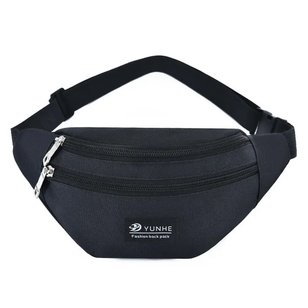 

2019 Unisex Fashion Fanny Pack Waist Belt Women Men Bags Waist Pack Sport Sport Zipper Belt Waist Bag Crossbody Bag Heuptas