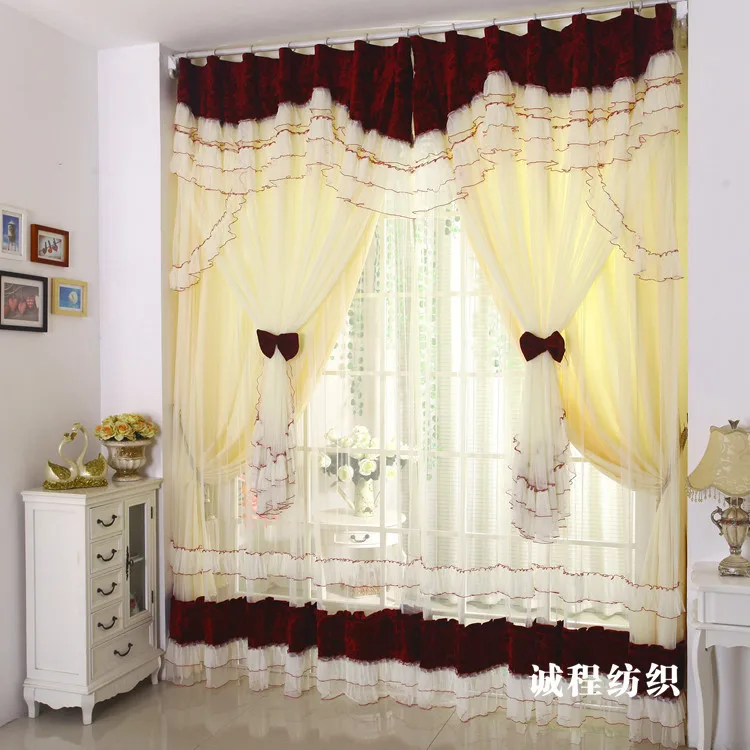 Compra jacquard cortinas online al por mayor de china, mayoristas ... Cortinas comedor