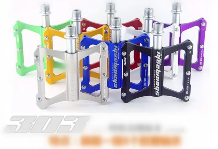 SMS Ultrathin 12mm Bike Pedals Bicycle 3 Bearing Lubricating Light Wide