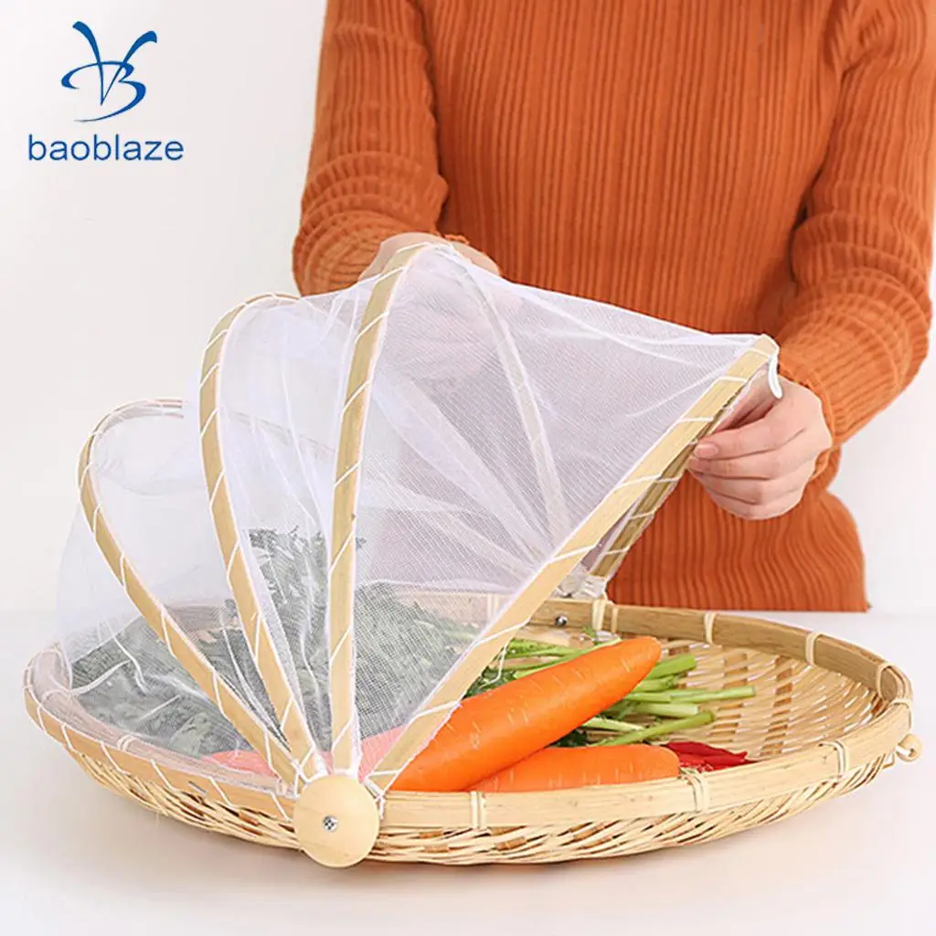 Bamboo Serving Food Tent Basket Hand Woven Fruit Baskets Storage 6 Designs
