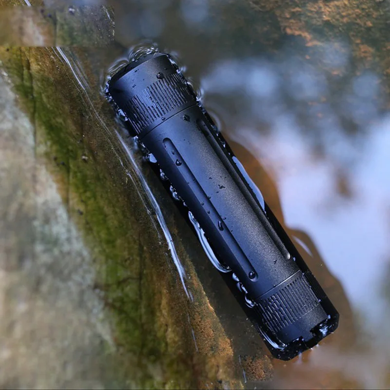 Black CNC aluminum alloy waterproof cans head and tail detachable sealed pill box portable container small storage bottle