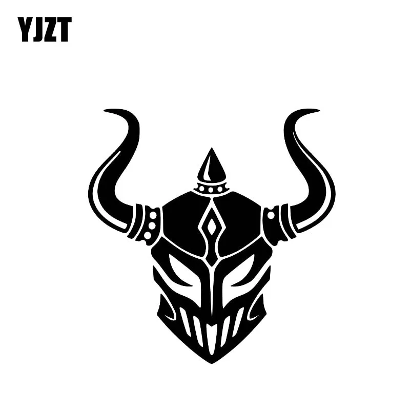 

YJZT 12*12.4CM Oem Warrior Covering The Body Helmet Protect Knight Soldier Car Sticker Decal Black/Silver Vinyl C20-1805