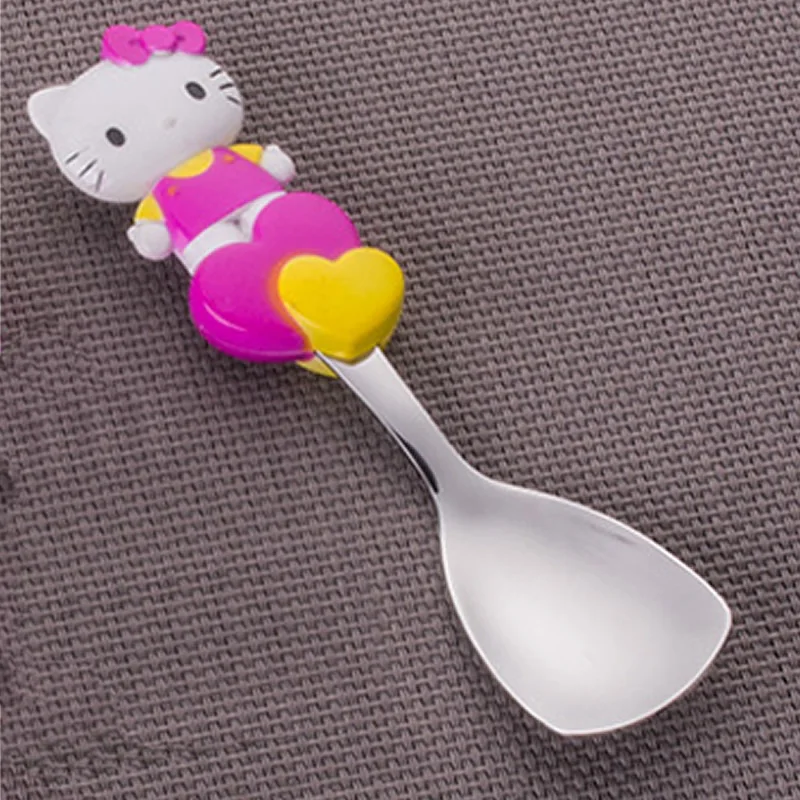 304 детские палочки для еды из нержавеющей стали с рисунком Hello Kitty детская