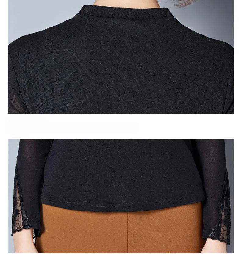 Hollow Out Women Spring Autumn Style Lace Blouses Shirts Casual Long Sleeve Patchwork Spliced Turtleneck Blusas Tops DF1491 Hollow Out Women Spring Autumn Style Lace Blouses Shirts Casual Long Sleeve Patchwork Spliced Turtleneck Blusas Tops DF1491