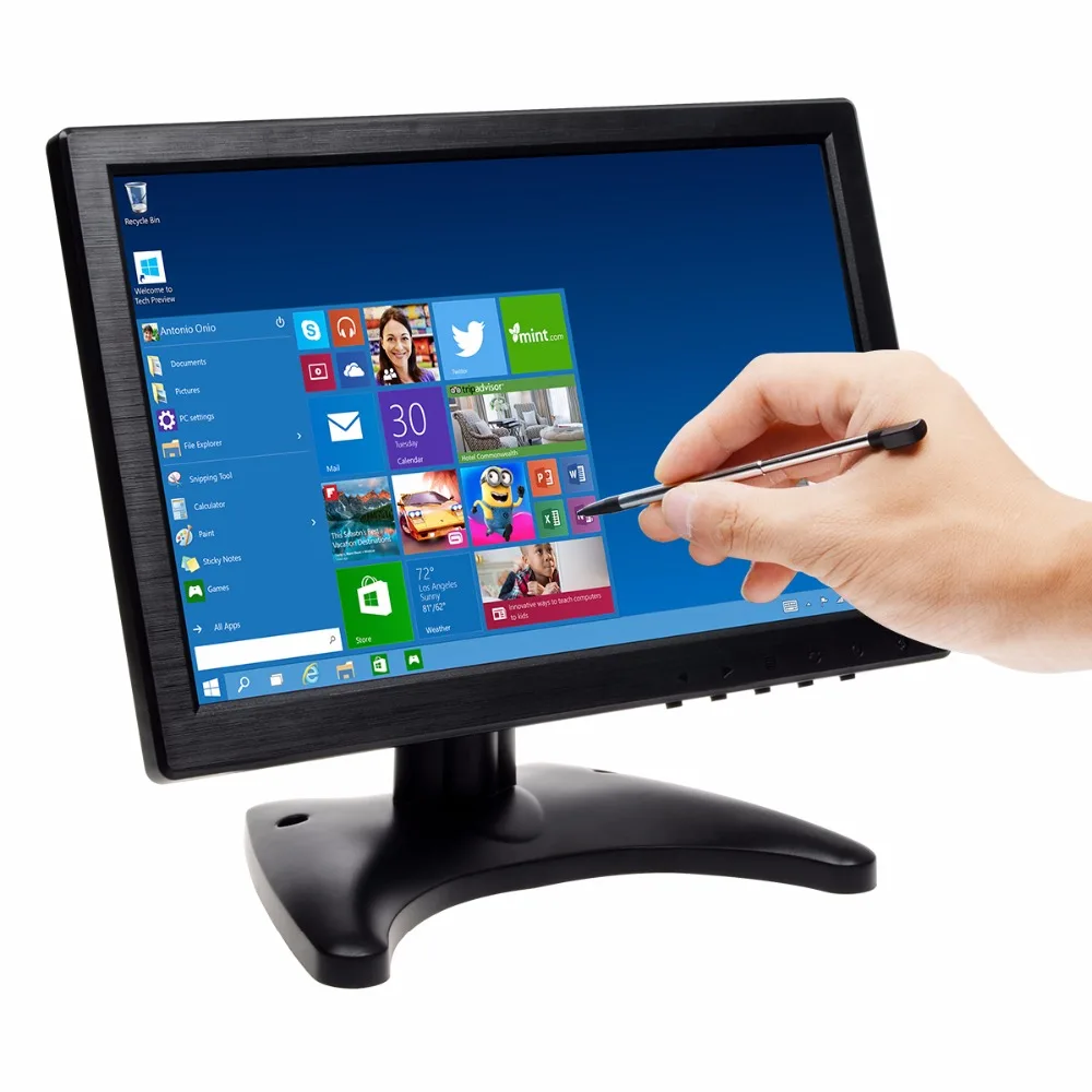 10.1 Inch IPS Touch Screen Ultra Thin 1280*800 Car Video Monitor Display+Stylus Pen With BNC/AV/HDMI/VGA AV-IN