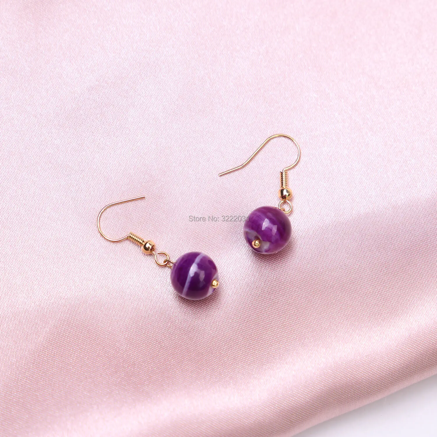3-PURPLE DANGLE EARRINGS (3)