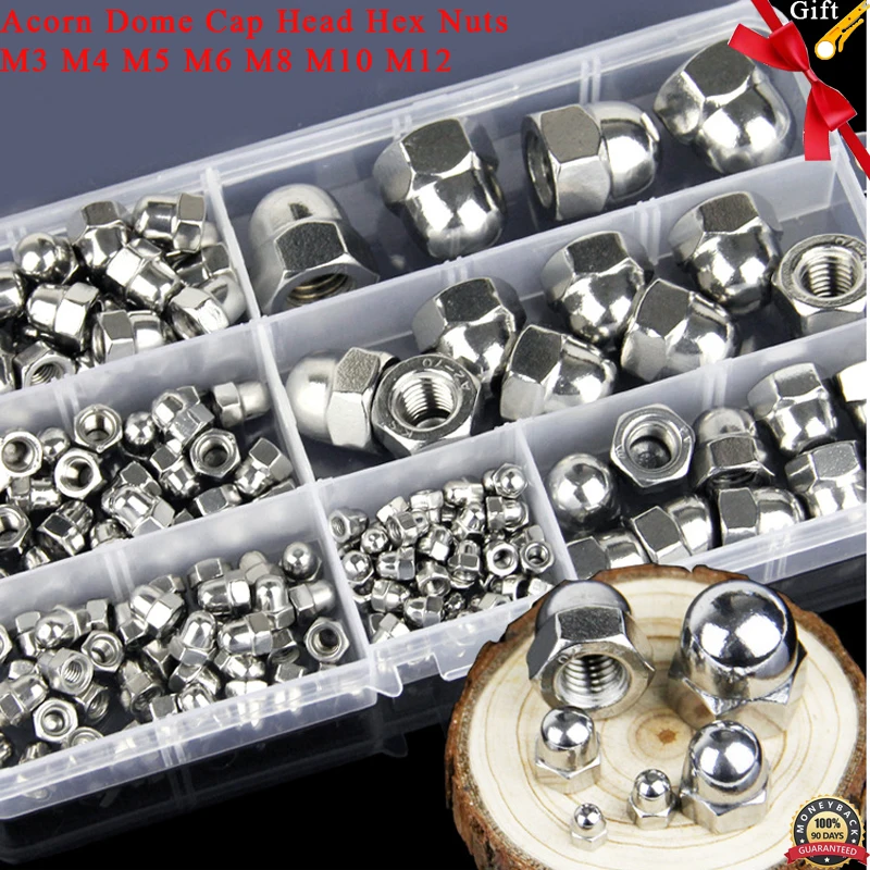 ASSORTED BOX OF METRIC STAINLESS STEEL FLANGE NUTS QTY 100