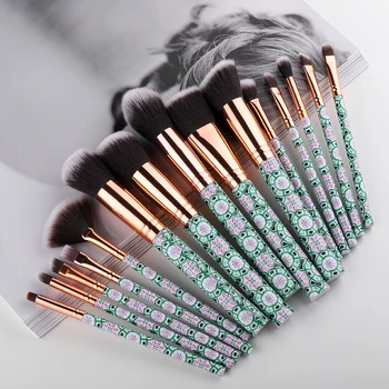 

FLD makeup brushes Set Blush powder eye shadow eyeliner High Quality Brush set bohemia fan face professional brushes