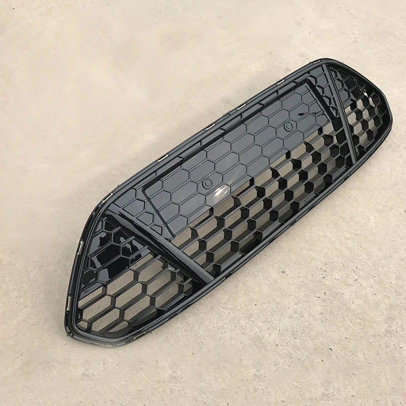 Спорт Полный глянцевый черный Передний бампер Нижняя решетка радиатора гриль сотовая сетка вставка для F Mondeo Fusion 2011 2012