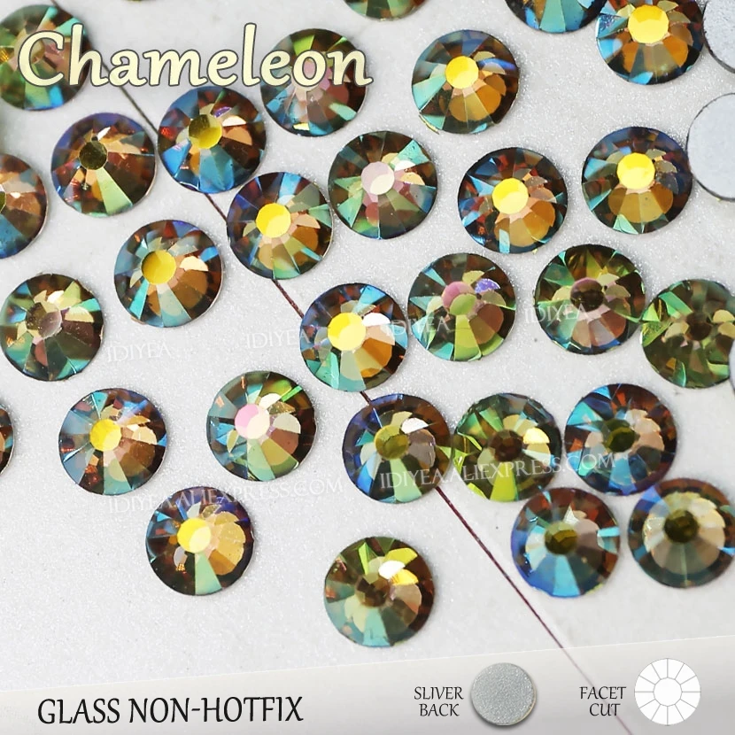 

Chameleon SS3-SS30 New Color Rhinestones for nails design Non Hot Fix crystals glitters strass glass stickers for manicure decor
