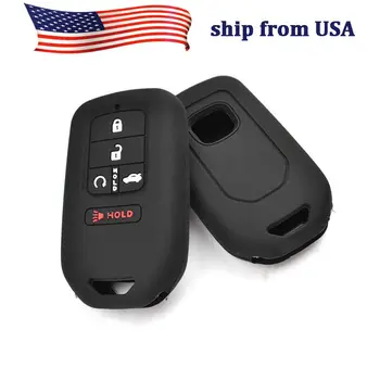 

For Honda Accord CRV Civic Pilot 2015 2016 2017 2018 2X 5 Button Remote Key Case Fob Skin Cover Shell Decorative Car Accessories