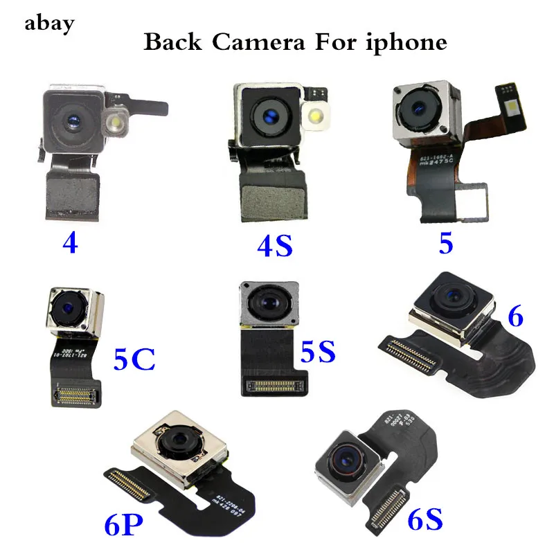 OEM 100 TEST WORKING Back Rear Camera With Flash Module Sensor Flex Cable For iPhone 4
