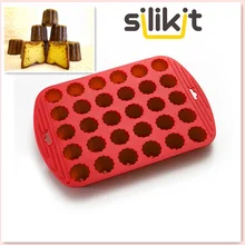 Estándares de alta Calidad de Caucho de Silicona 30 Mini Flores Canneles Para Hornear DIY Molde de La Torta de La Magdalena Para Hornear