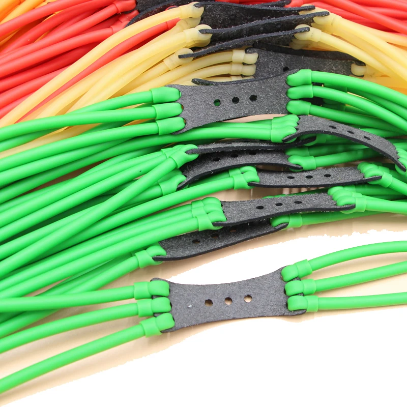 

10pcs/lot Outdoor Slingshot Powerful Elastic Flat Rubber Band Hunting Sports Catapult Kit Set Practical Slingshots Rubber Band