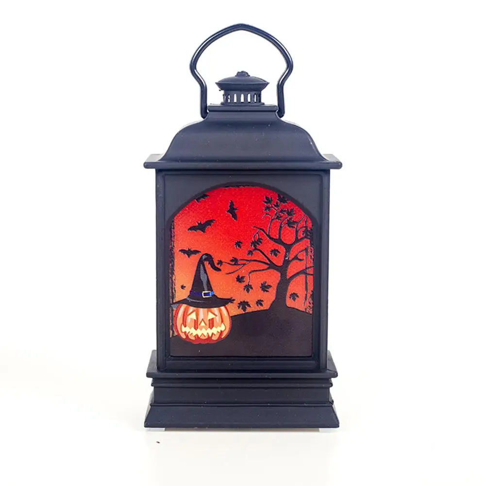 TPFOCUS Color Painting LED Lantern Hanging Pendant for Halloween Decor Prop Wedding Home Party Decoration Powered By Battery - Цвет: 4