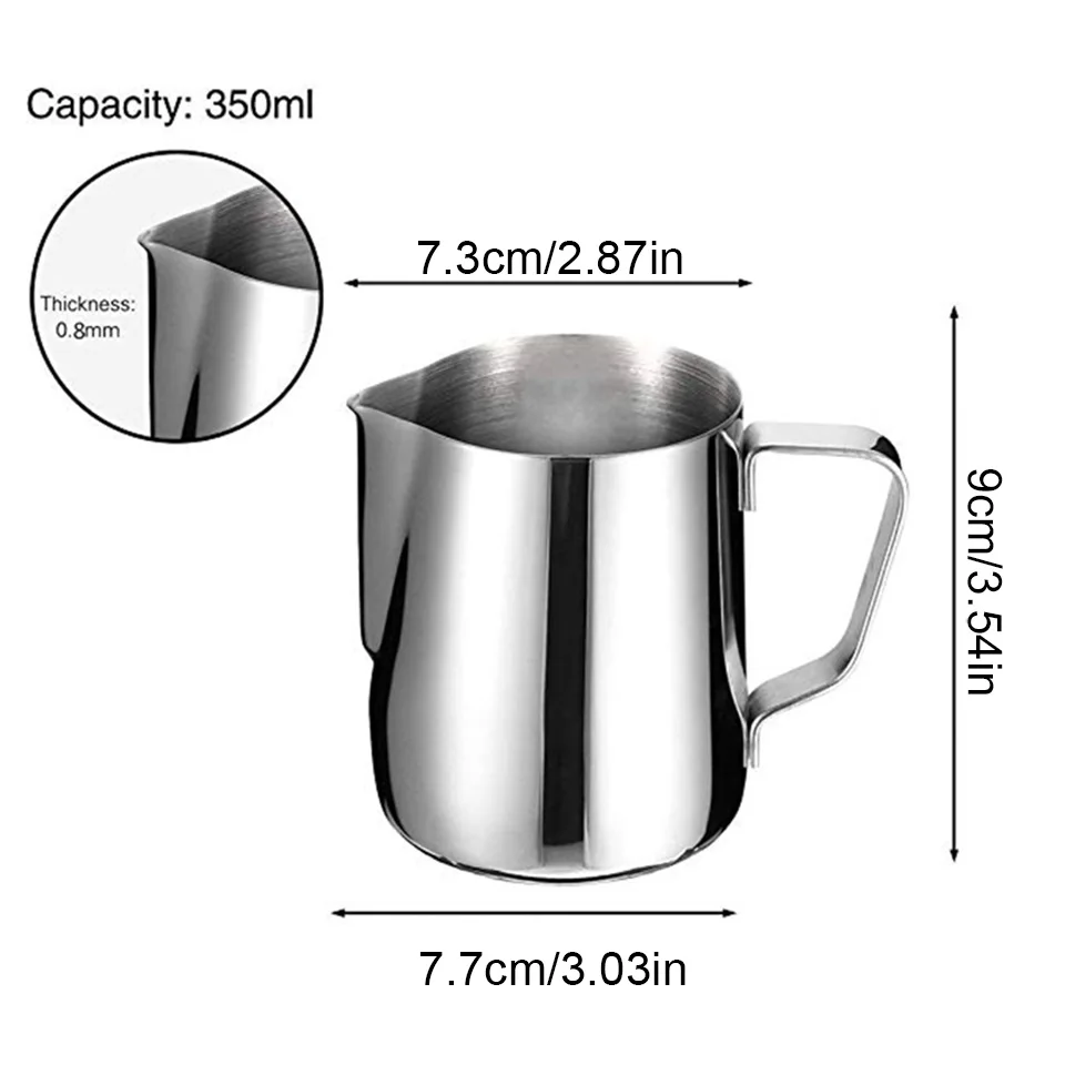 ICESTCHEF 150/350/600 мл кувшин для крема тянуть цветок чашка Нержавеющая сталь Кофе молочной пены кружка для взбивания молока Thermo латте арт