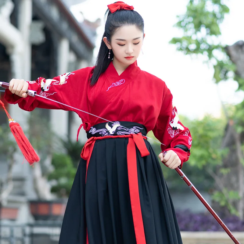 Мужские и женские костюмы Hanfu в китайском стиле для народных танцев винтажные