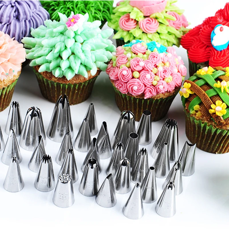 

42 Model Russian Stainless Steel Icing Piping Nozzles Tips Pastry Cake Decorating Decoration Tools for the Kitchen Dropshipping