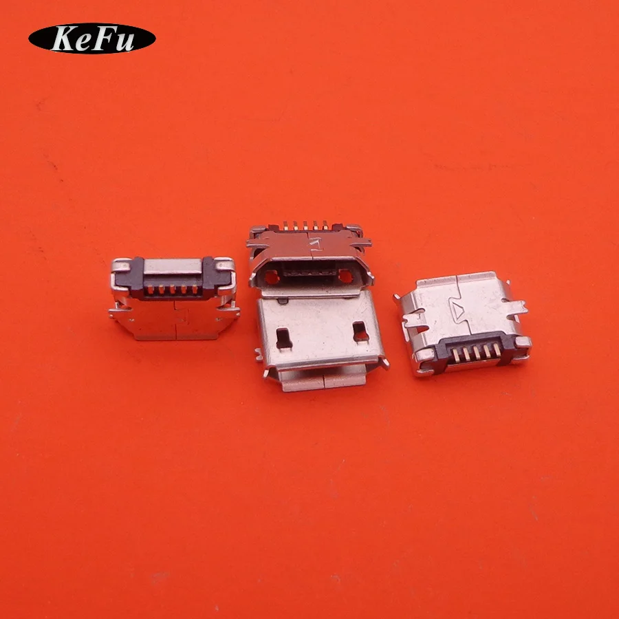100pcs/lot Micro USB mini 5P 5 pin 5Pins Connector Tail Charging jack