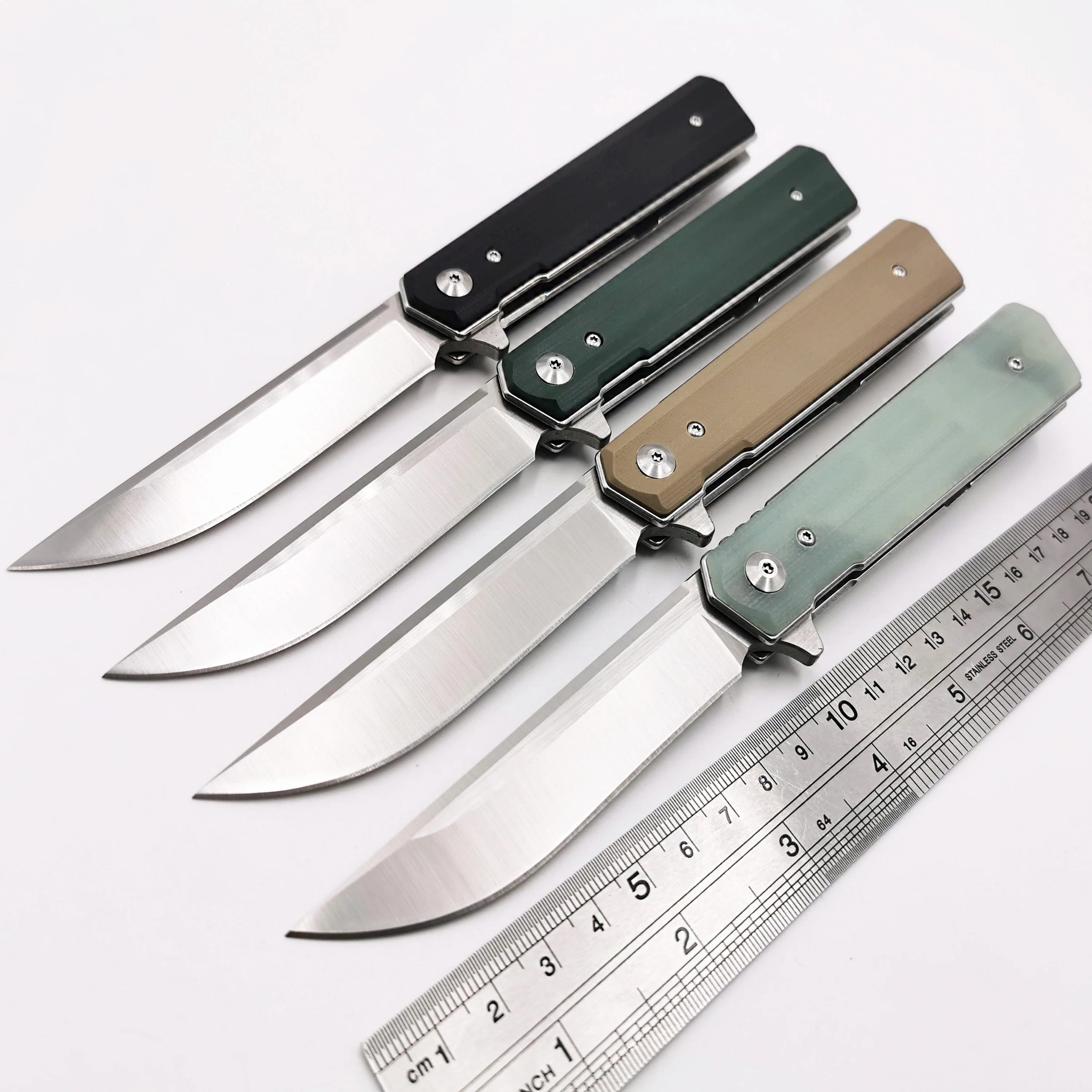 

Ball Bearing composite fiber Folding Knife 9Cr18MoV Blade G10 Handle Pokcet Knives Outdoor Camping Survival Hunting EDC Tools