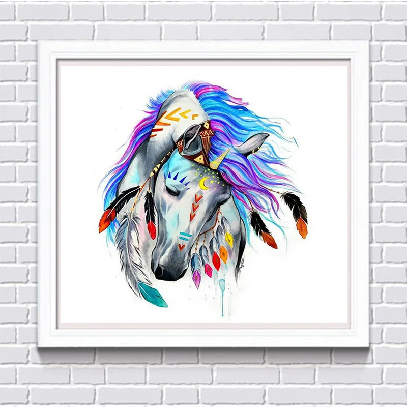 New 5D DIY Painted Unicorn Mosaic Pattern Home Decor ...