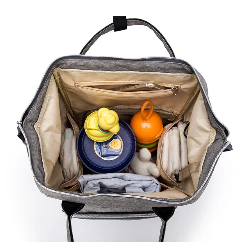  2019 nueva interfaz USB bolsa de pañales para bebé bolsa grande de mamá mochila cuidado del bebé im
