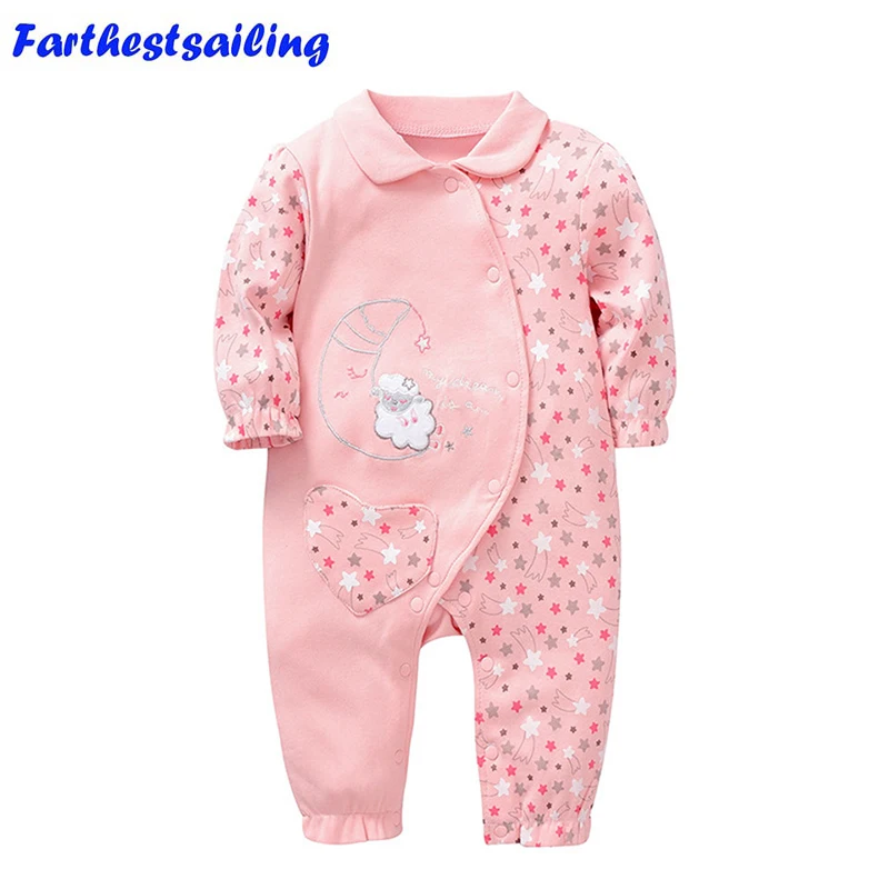 

2018 Spring New Baby Rompers Newborn Baby Clothes Long Sleeve Cotton Costume Boys Girls Rompers Kids Colthing Infant Product