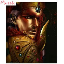 Фото на заказ 5d diy Алмазная вышивка крестиком Египетский Король для мужчин полная квадратная круглая дрель Алмазная вышивка мозаика настенная живопись