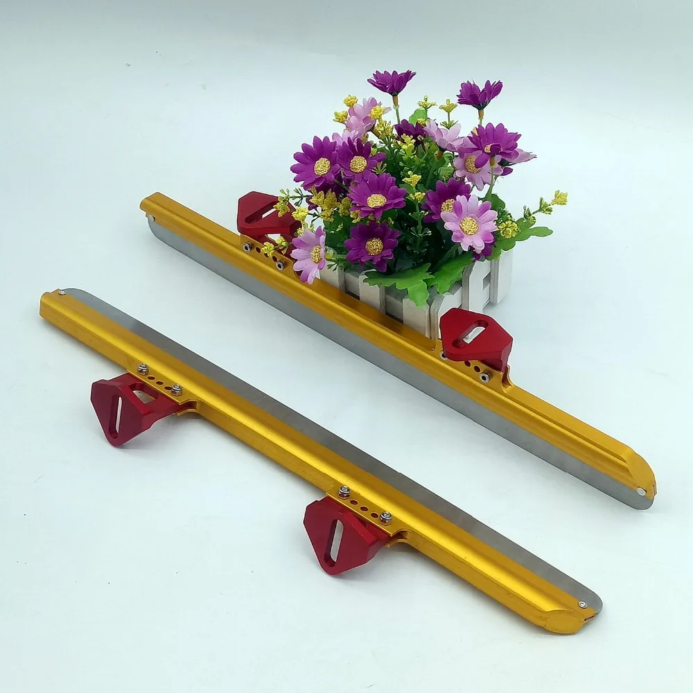 

2PCS 368/381/419.1/431.8 mm Short Track Ice Skates Blade Mounting Distance 140/165mm 7075 Aluminum Alloy Frame Accessories